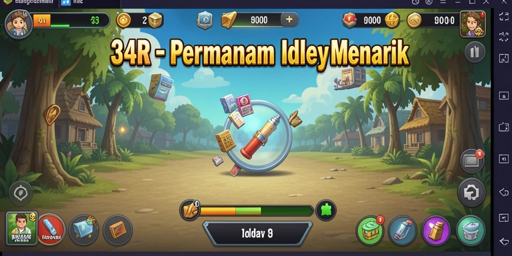 Tangkapan layar menunjukkan gameplay santai dari 34R yang menarik.