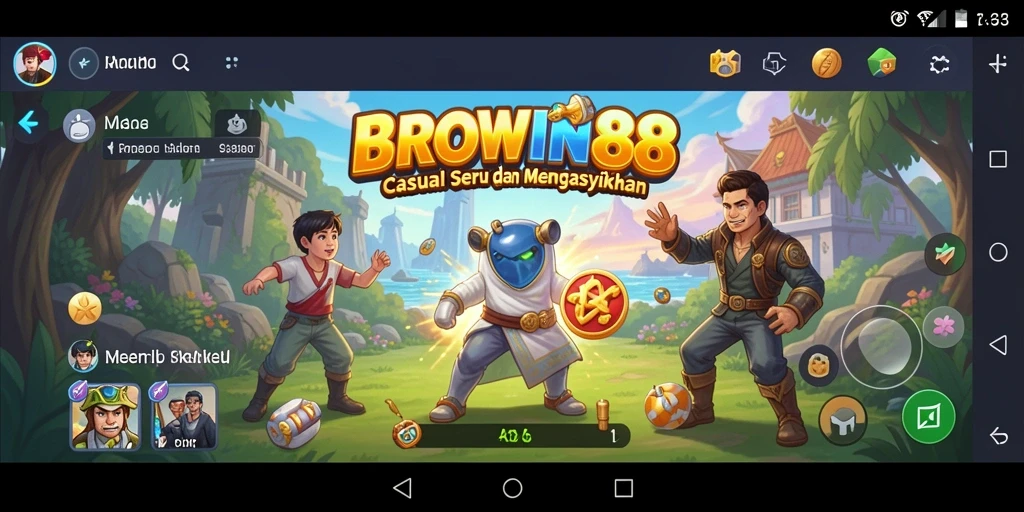 Screenshot gameplay BROWIN88 yang menampilkan aksi seru di setiap level.