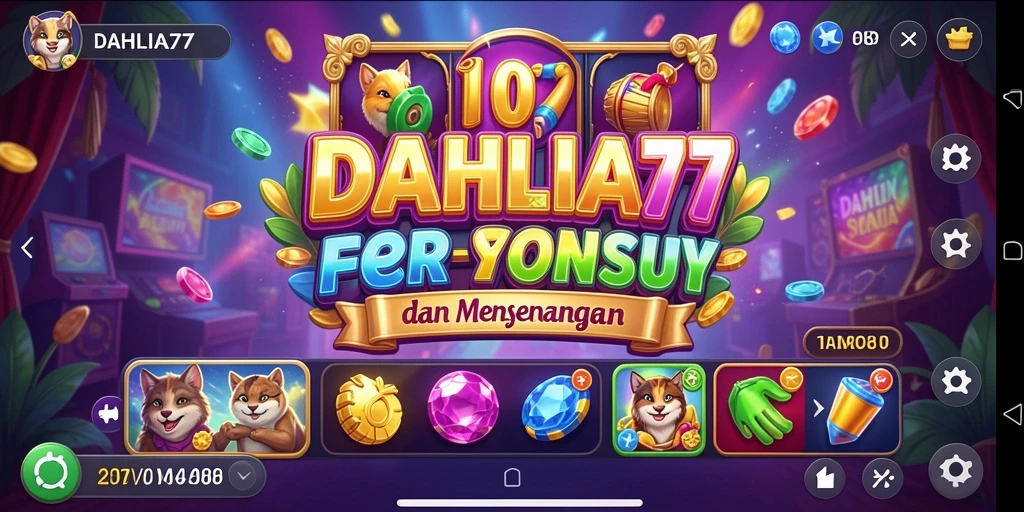 Tampilan menawan dari gameplay Slot DAHLIA77 yang menyenangkan.