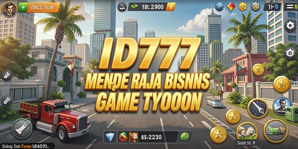 Tampilan gameplay seru dalam ID777 dengan elemen Tycoon yang membuat ketagihan.