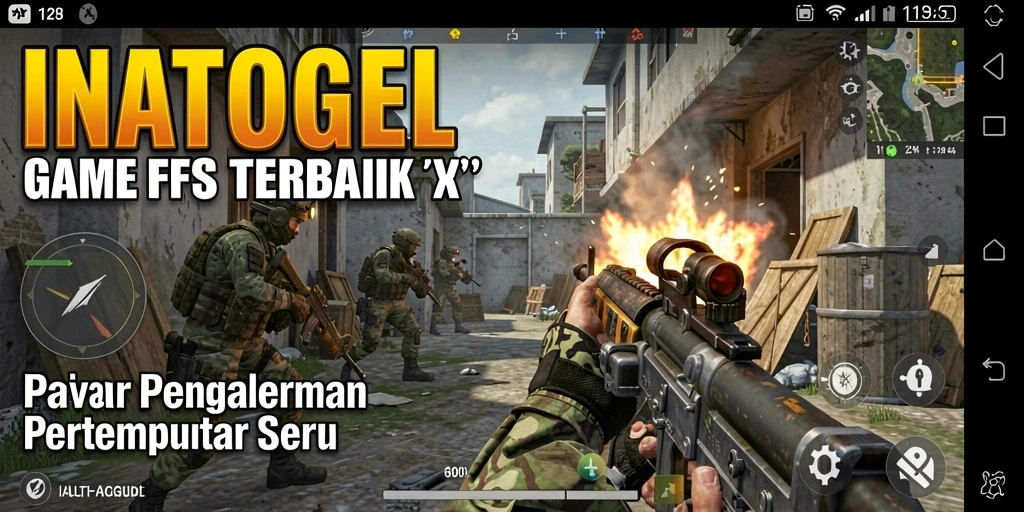 Tangkapan layar INATOGEL menampilkan pertempuran mendebarkan dengan grafis realistis.