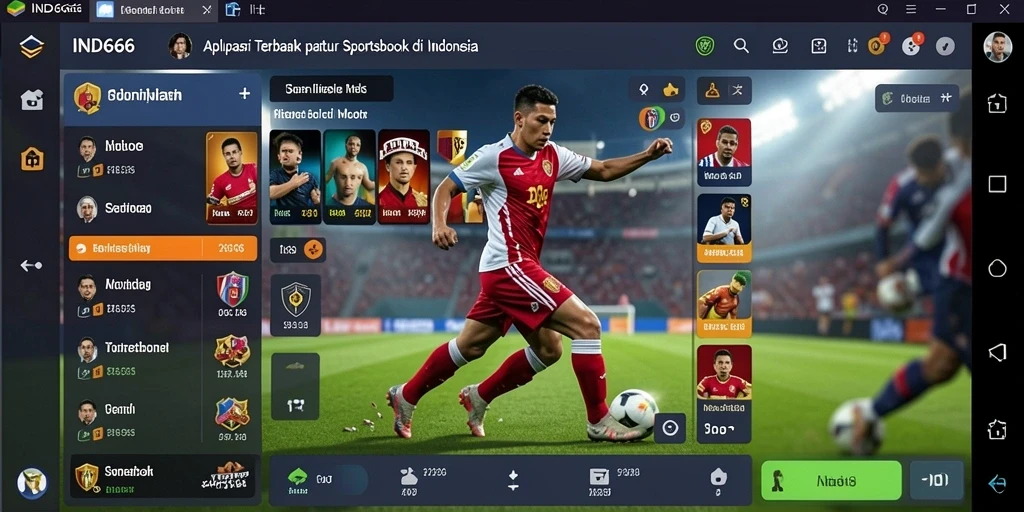 Tampilan menarik dari gameplay taruhan olahraga dalam IND666.