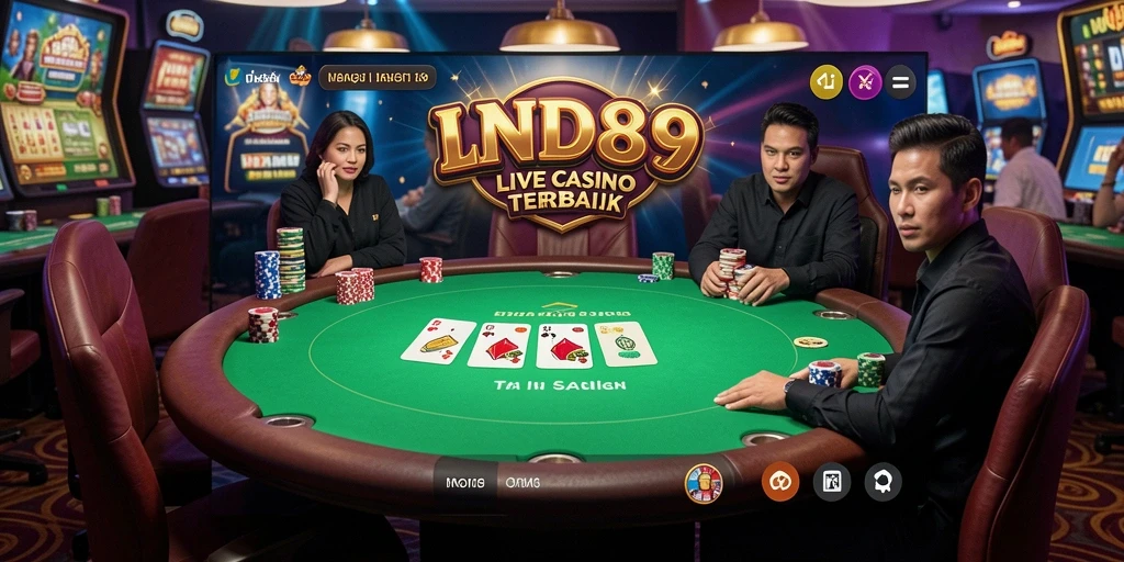Tampilan menarik dari aplikasi Live Casino IND89 dengan dealer langsung.