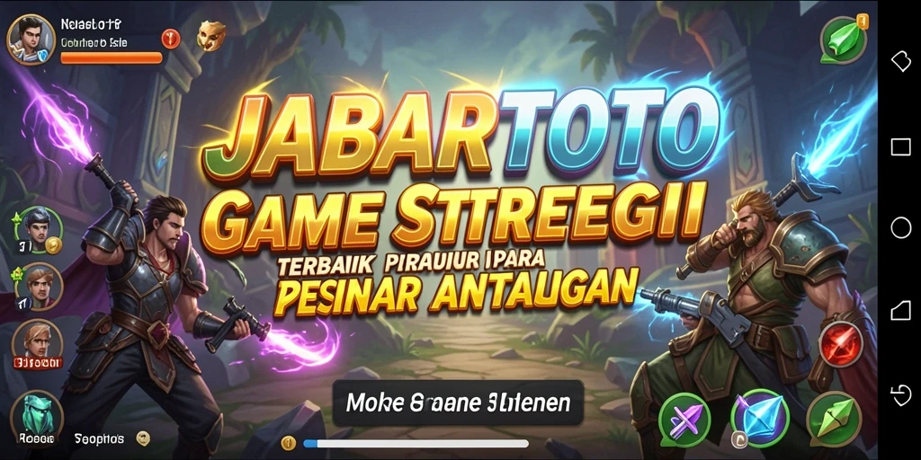 Screenshot gameplay JABARTOTO menampilkan suasana pertempuran strategi yang intens.