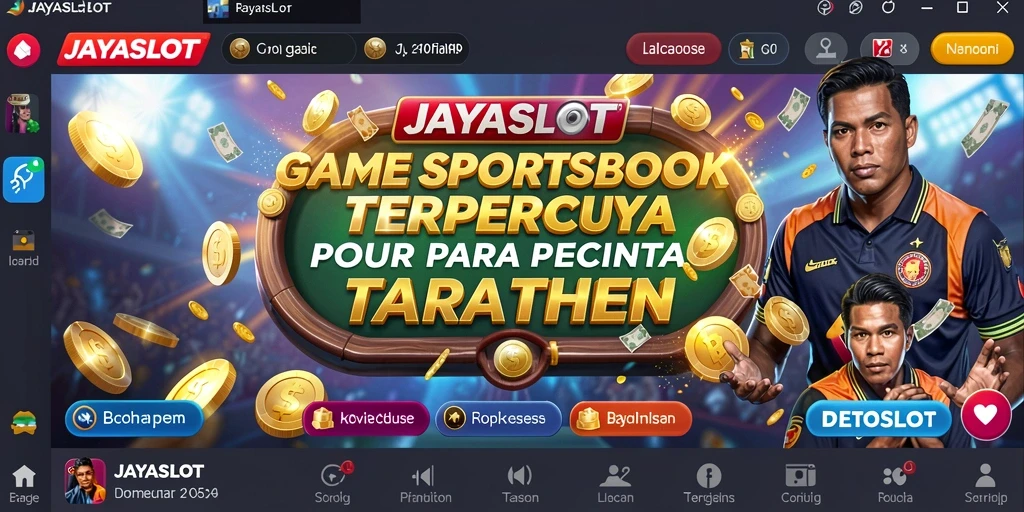 Tampilan gameplay Sportsbook menarik pada aplikasi JAYASLOT