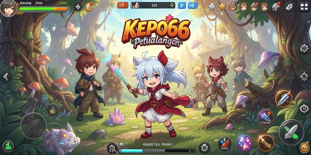 Tampilan gameplay KEPO66 dengan aksi seru dan grafik anime yang menawan.