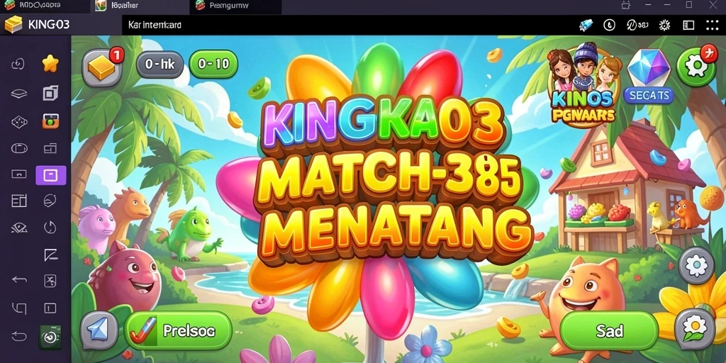 Screenshot gameplay menunjukkan momen mencocokkan buah di KING403.
