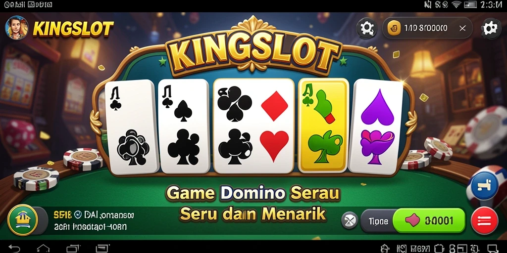 Tampilan gameplay menarik dari KINGSLOT game Domino.