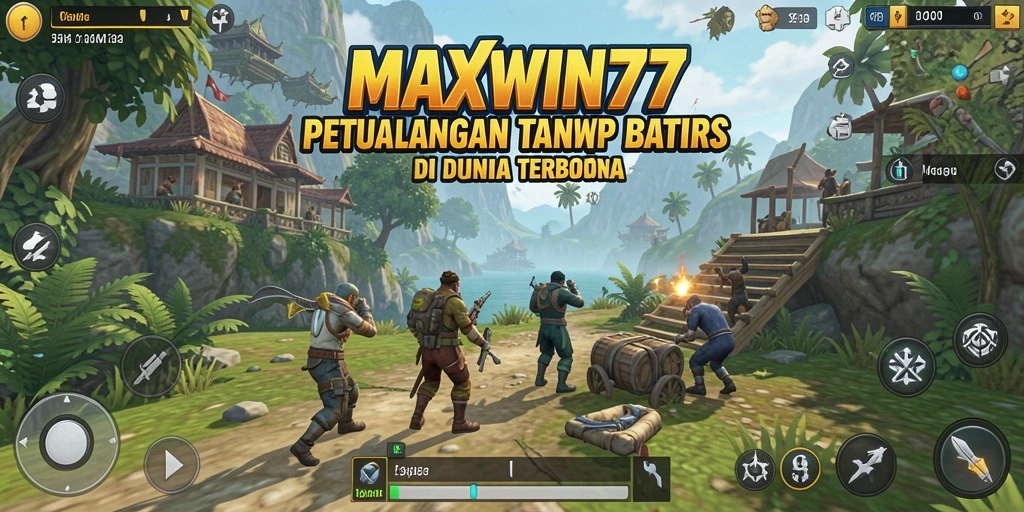 Tangkapan layar gameplay MAXWIN77 menampilkan petualangan mendebarkan dalam dunia terbuka.