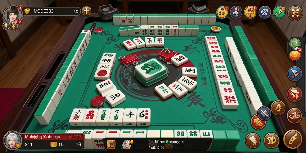 Screenshot menampilkan gameplay menarik dari <strong>MODE303</strong> permainan Mahjong.