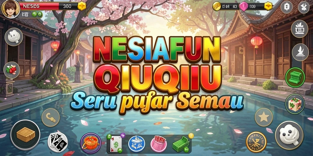 Tampilan menarik dari gameplay NESIAFUN QiuQiu.