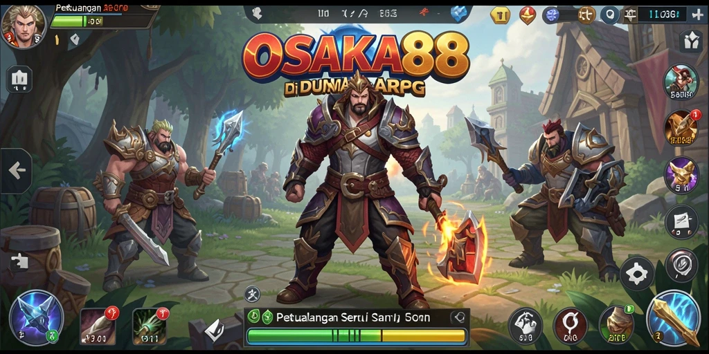 Tampilan menarik dari gameplay OSAKA88 dalam pertarungan seru ARPG.