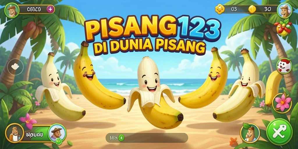 Tampilan seru gameplay balap PISANG123 yang penuh warna dan aksi.