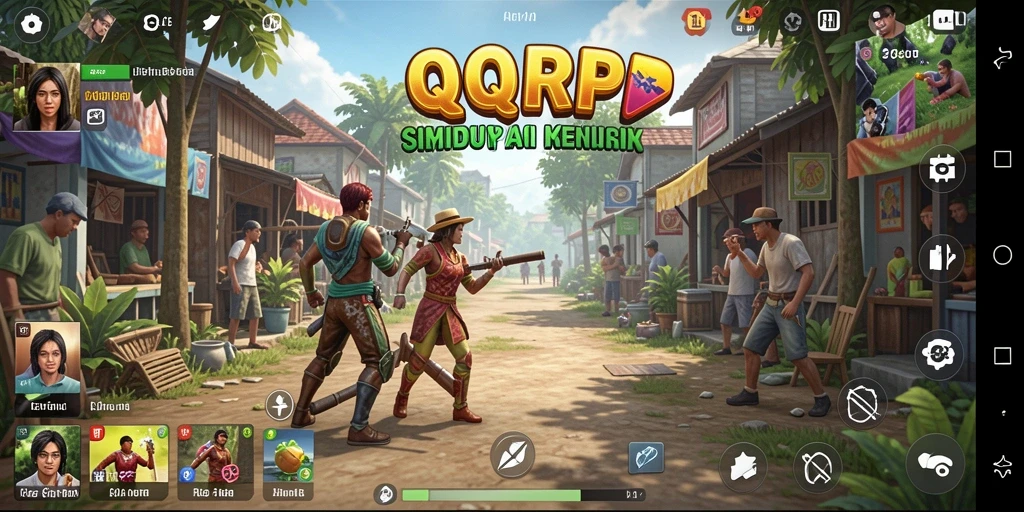 Tangkapan layar dari gameplay QQRP yang menarik dan penuh interaksi.