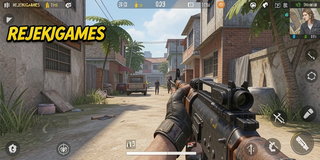 Tampilan gameplay seru dari game TPS yang mendebarkan.