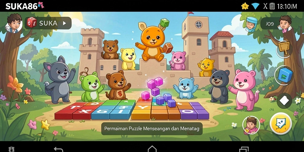 Screenshot utama SUKA86 menampilkan gameplay Puzzle yang seru dan menarik.