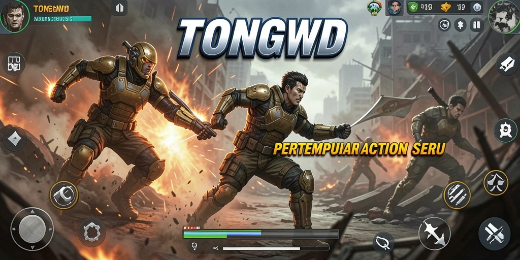 Tampilan gameplay seru dan menegangkan di TONGWD.